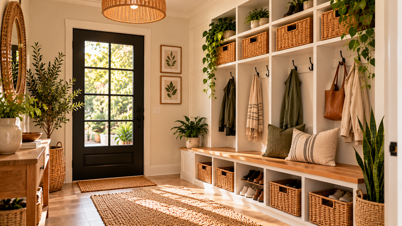 Home organizer working